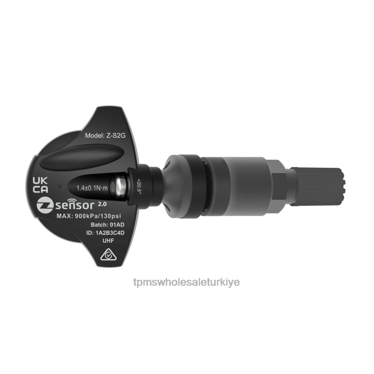 TPMS Istanbul | H800253 holden oe yedek tpms sensörü - oe p/n 95712232, 13598773 frekans 433mhz metal valf gövdesi - koyu gri